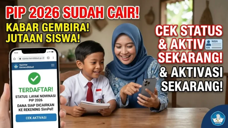 PIP 2026 Sudah Bisa Dicairkan! Ini Cara Cek Penerima dan Aktivasi Rekening SimPel