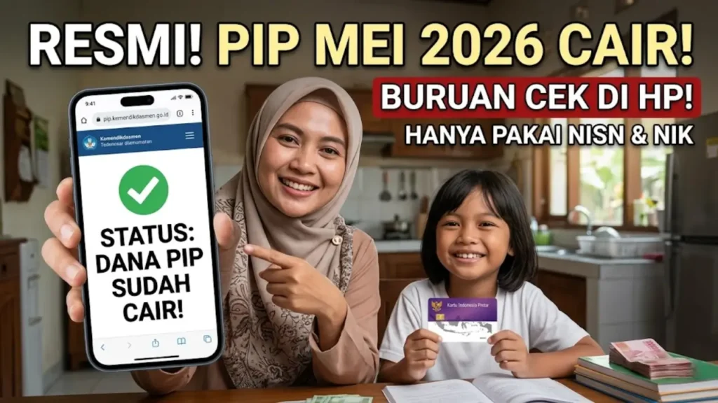 PIP Mei 2026 Cair! Cara Cek Bansos Kemensos, Jadwal, Kriteria, dan Besaran Bantuan Terbaru