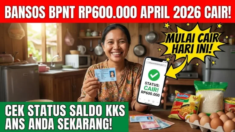 Alhamdulillah! Bansos BPNT Rp600.000 April 2026 Mulai Cair Pekan Ini – Cek Nama Anda Sekarang