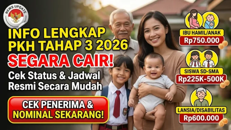 Update Terbaru PKH Tahap 3 2026: Jadwal Pencairan dan Rincian Nominal untuk Semua Penerima